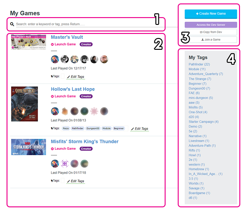 Game Management – Roll20 Help Center