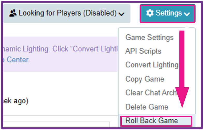 Game Settings – Help Center